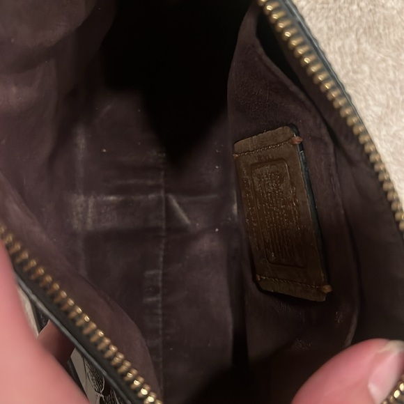 Coach Black Embossed Leather Bag - Picture 4 of 5